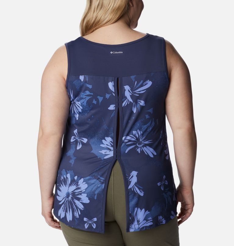 Women's Columbia Chill River Tanks Flower | Plus Size CA-W50L6